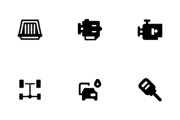 Servicio de auto Paquete de Iconos