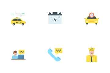 Servicio de taxi Icon Pack