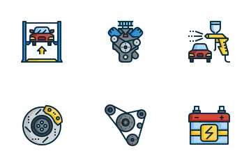 Servicios de coche Paquete de Iconos