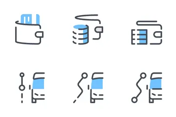Servicios de entrega Paquete de Iconos