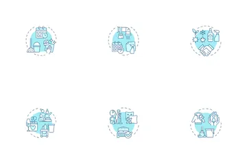 Servicios de limpieza Paquete de Iconos