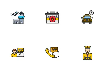 Servicios de taxi Icon Pack