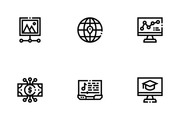 Servicios digitales Icon Pack