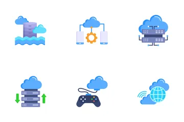 Servicios en la nube Icon Pack