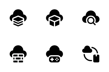 Servicios en la nube Paquete de Iconos