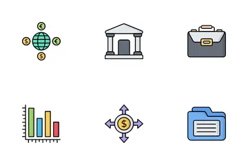 Servicios financieros Paquete de Iconos