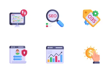 Servicios de SEO Paquete de Iconos