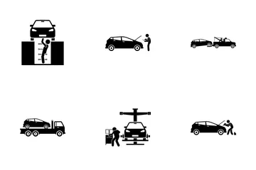 Serviço automotivo Pacote de Ícones