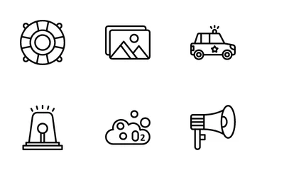 Serviço de emergência Pacote de Ícones