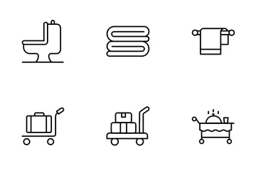 Serviço de Hotelaria VOL 4 Pacote de Ícones