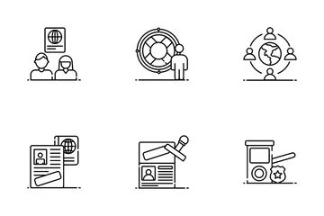 Serviço de Imigração Pacote de Ícones