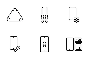 Serviço de smartphone Pacote de Ícones