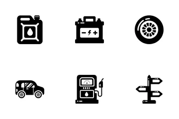 Serviços de automóveis Pacote de Ícones