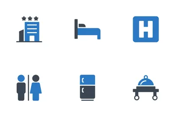 Serviços de hotelaria Icon Pack