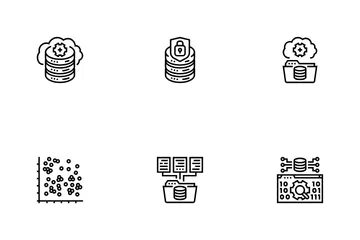 Servidor de administrador de base de datos Paquete de Iconos