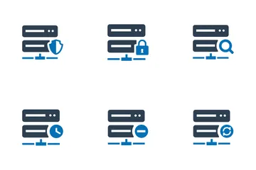 Servidor de dados Pacote de Ícones