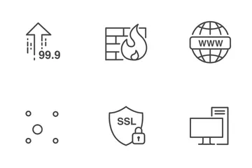 Servidor de alojamiento Paquete de Iconos