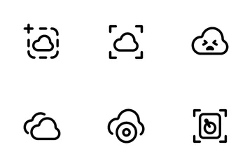 Servidor em nuvem Pacote de Ícones