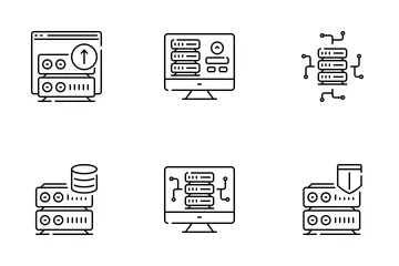 Servidor web Pacote de Ícones