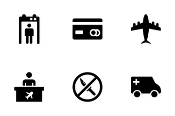 Servizio aeroportuale Icon Pack