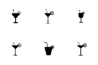 Set Of Cocktail Icon