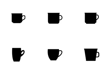 Set Of Coffee Cups Icon Pack