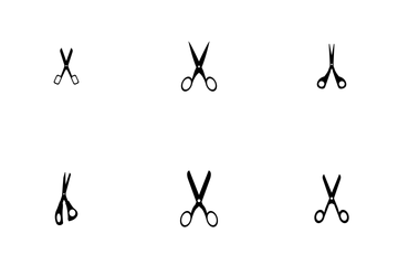 Set Of Scissor Icon Pack