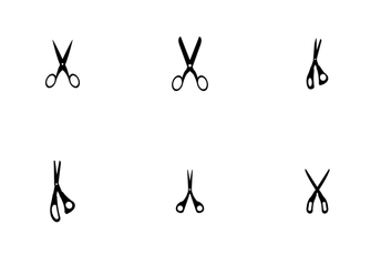 Set Of Scissors Icon Pack