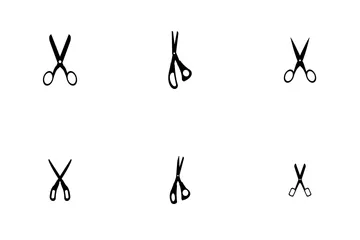 Set Of Scissors Icon Pack