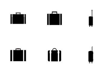 Set Of Suitcases Icon Pack