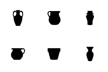 Set Of Vase Icon Pack