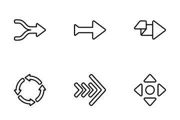 Setas; flechas Pacote de Ícones