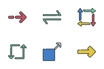 Setas; flechas Pacote de Ícones