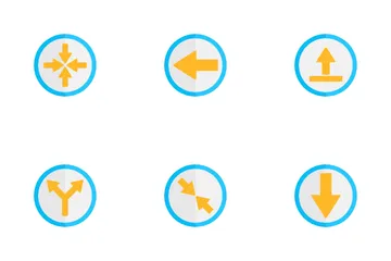 Setas Circulares Pacote de Ícones