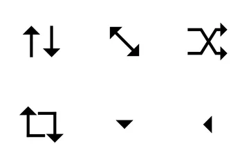 Setas de tinta circunflexa Pacote de Ícones