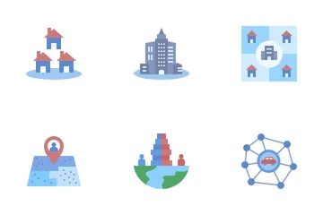 Settlement Geography Icon Pack