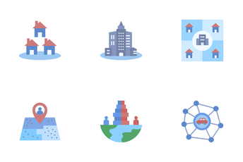 Settlement Geography Icon Pack
