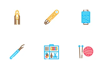 Sewing And Needlework Icon Pack