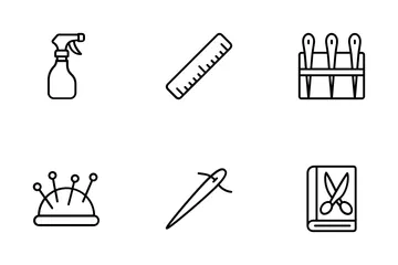 Sewing And Tailor Icon Pack