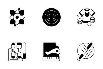 Sewing Equipment Icon Pack