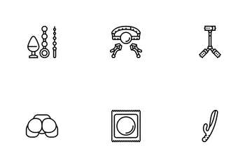 Sex Toy And Sexy Accessories Icon Pack