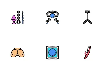 Sex Toy And Sexy Accessories Icon Pack