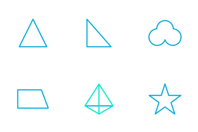 Shapes Icon Pack - 40 Line Design & Development Icons | SVG, PNG, ICO ...