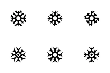 Sharp Snowflakes Icon Pack