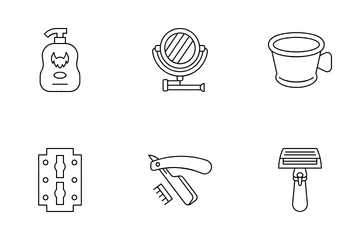 Shaving Supplies Icon Pack