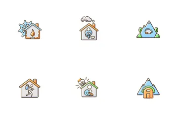 Shelters Types Icon Pack
