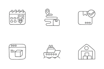 Shipping And Delivery Icon Pack