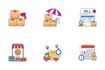 Shipping And Delivery Icon Pack