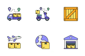 Shipping And Delivery Icon Pack