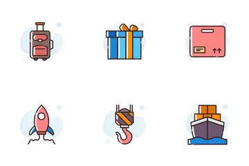 Shipping And Delivery Icon Pack